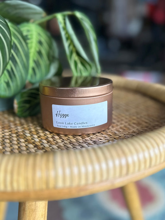 Hygge -Loon Lake Candles, 5oz Copper Tins