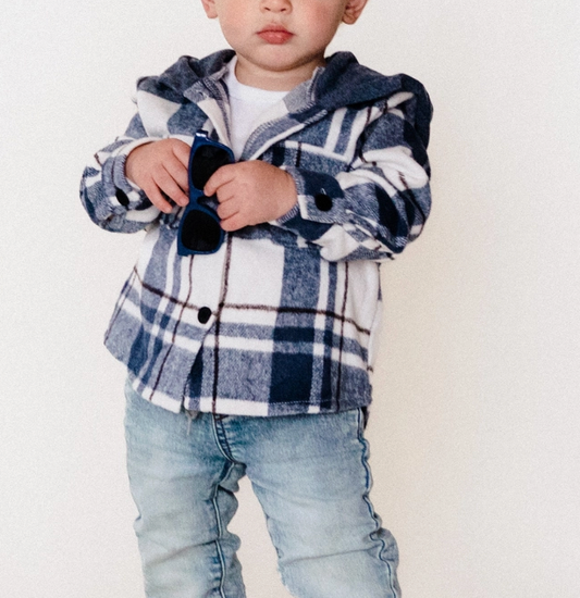 Kids Hooded Flannel