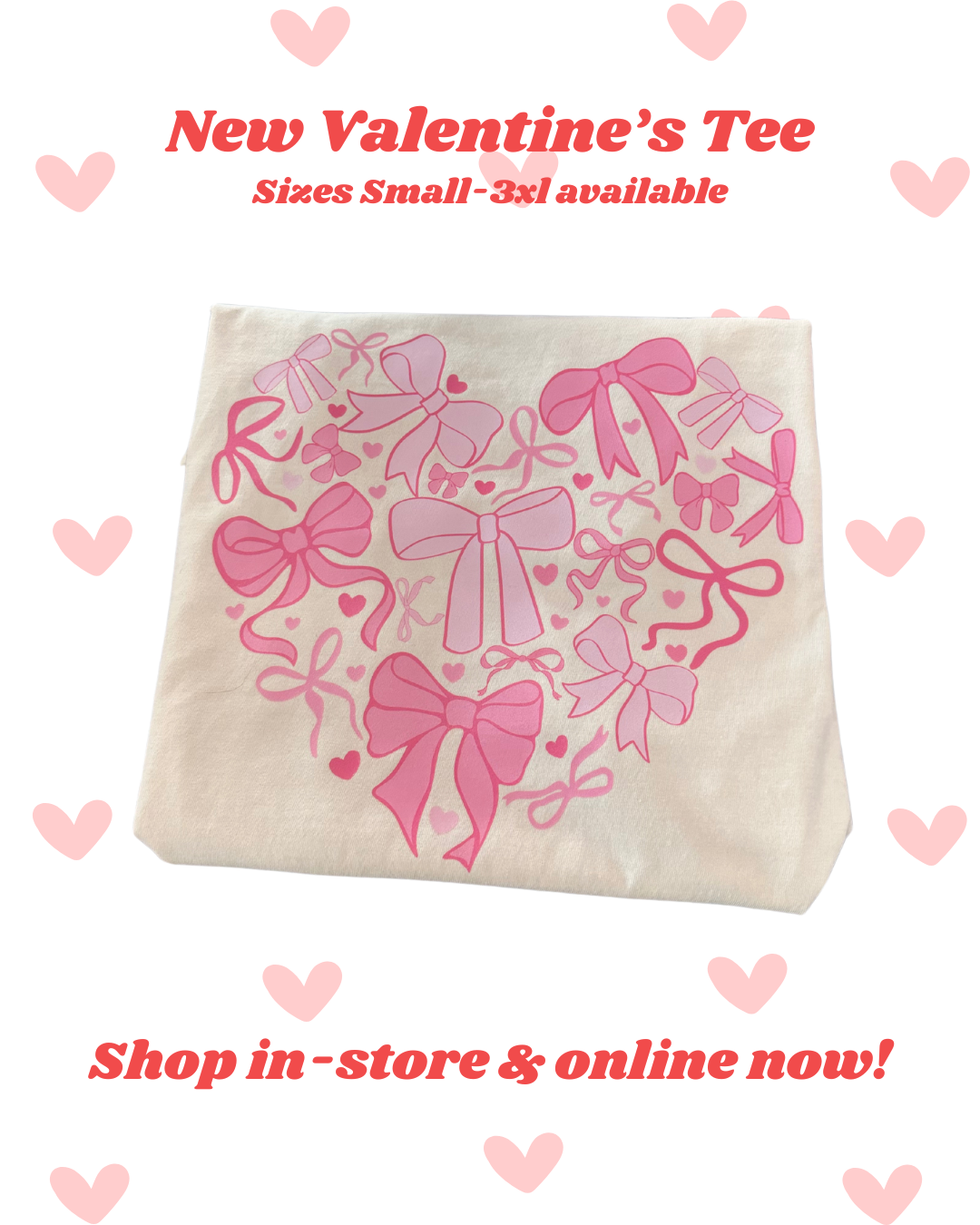 Valentine's Heart Bow Shirt